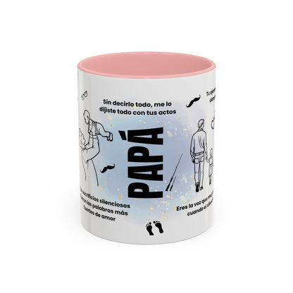 Papá Coffee Mug - Unique Dad Gift for Father's Day, Birthday, or Inspirational Moments, Black Accent Ceramic Cup - Nefty Creations