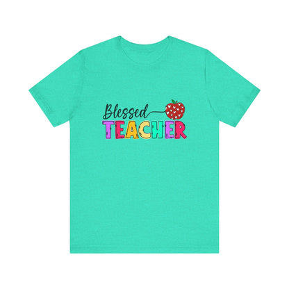 Blessed Teacher Unisex Jersey Short Sleeve Tee - Celebrate Educators - Nefty Creations