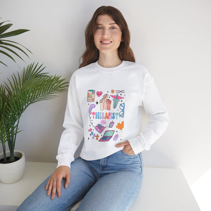 Therapist Crewneck Sweatshirt – Cozy UNISEX Design for Mental Health Advocates - Nefty Creations