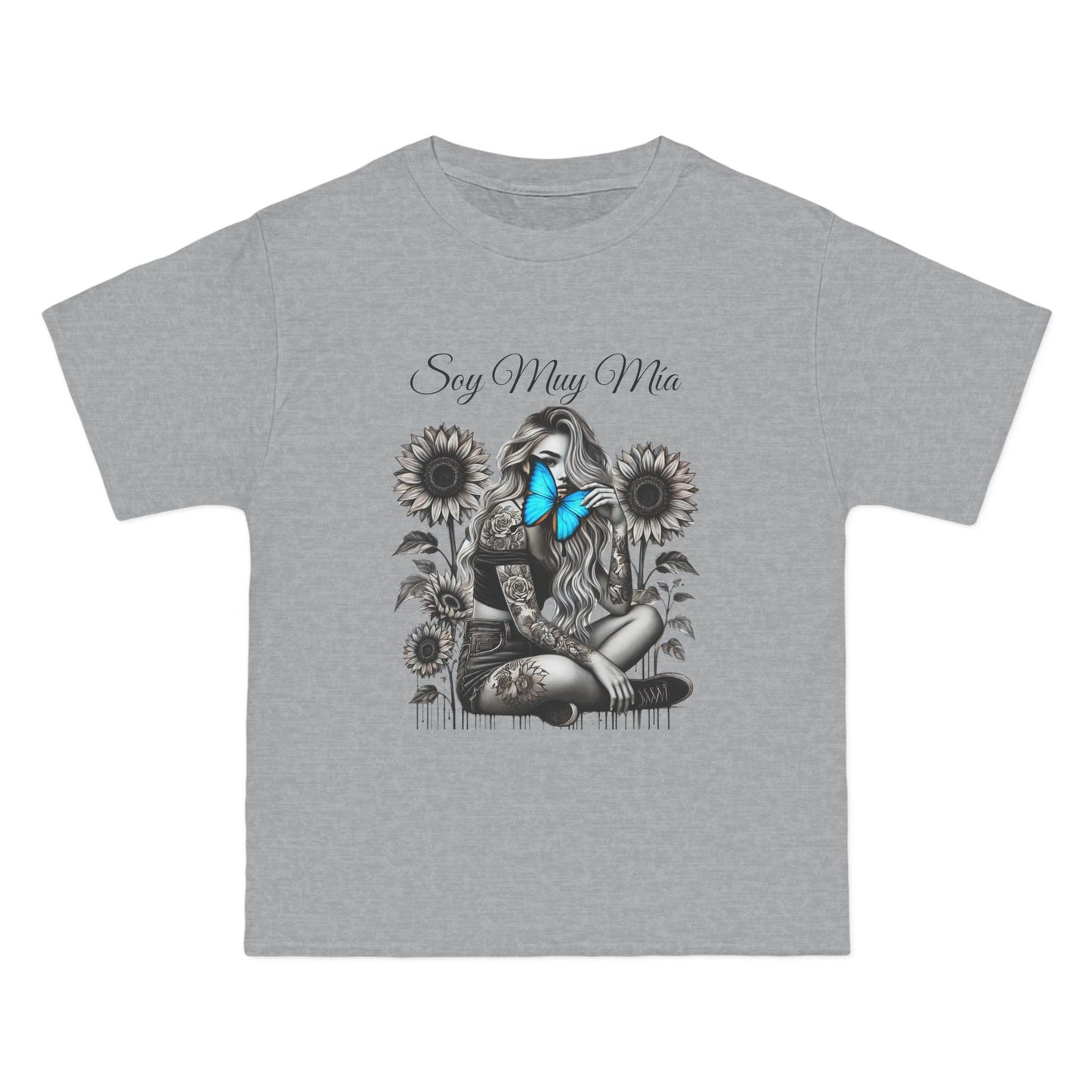 Soulful Butterfly Women's Tee - 'Soy Muy Mia' Graphic T-Shirt