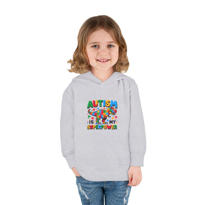 Autism Awareness Toddler Fleece Hoodie - 'Autism is My Superpower' - Nefty Creations