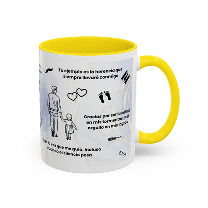 Papá Coffee Mug - Unique Dad Gift for Father's Day, Birthday, or Inspirational Moments, Black Accent Ceramic Cup - Nefty Creations