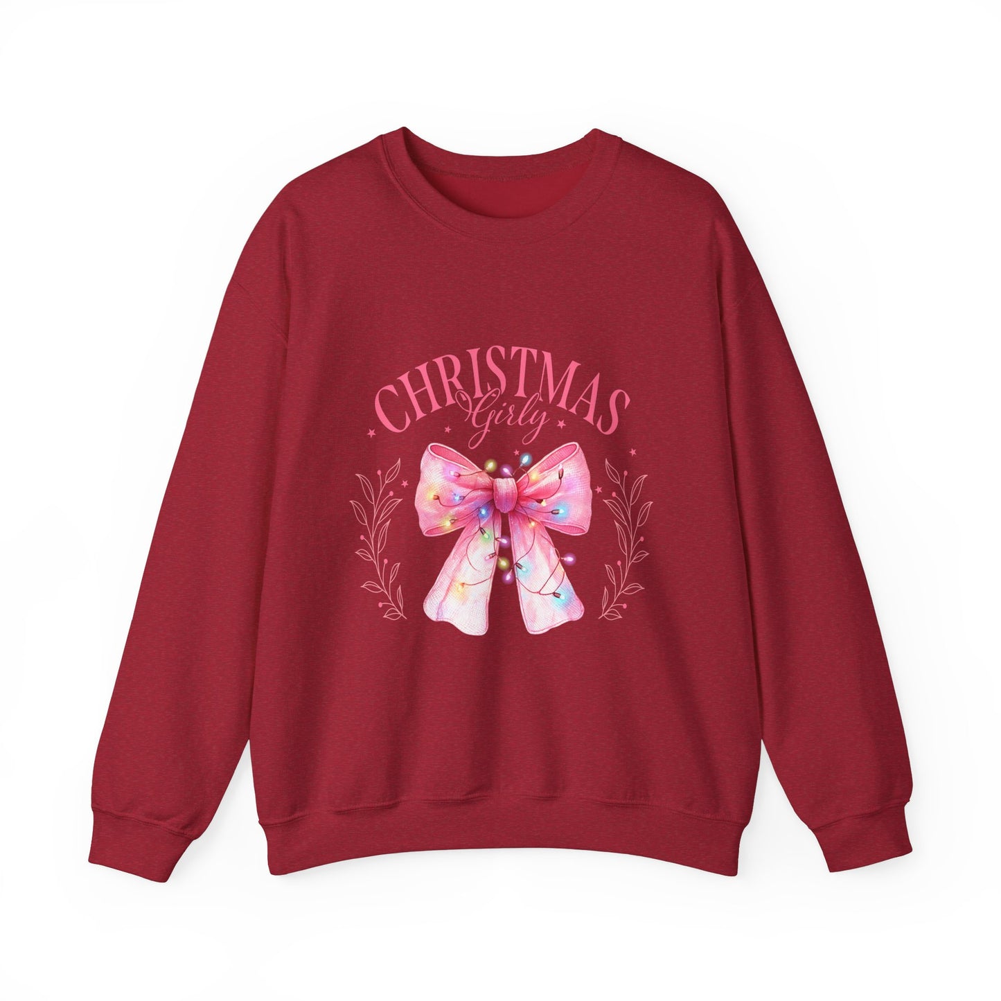 Christmas Girly Bow Sweatshirt - Nefty Creations
