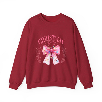 Christmas Girly Bow Sweatshirt - Nefty Creations