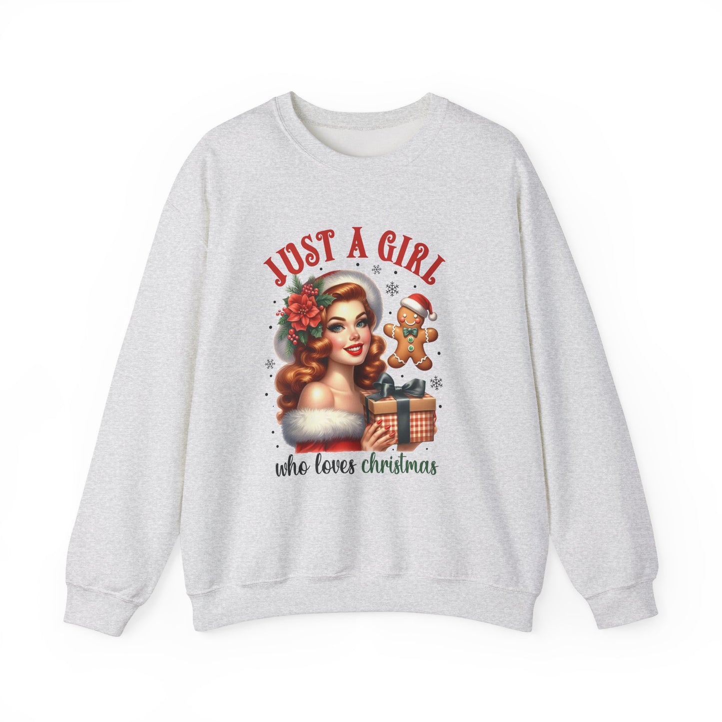 Pin Up Girl Christmas Sweatshirt - Nefty Creations