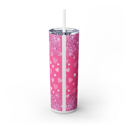 Axolotl Skinny Tumbler with Straw, 20oz - Nefty Creations