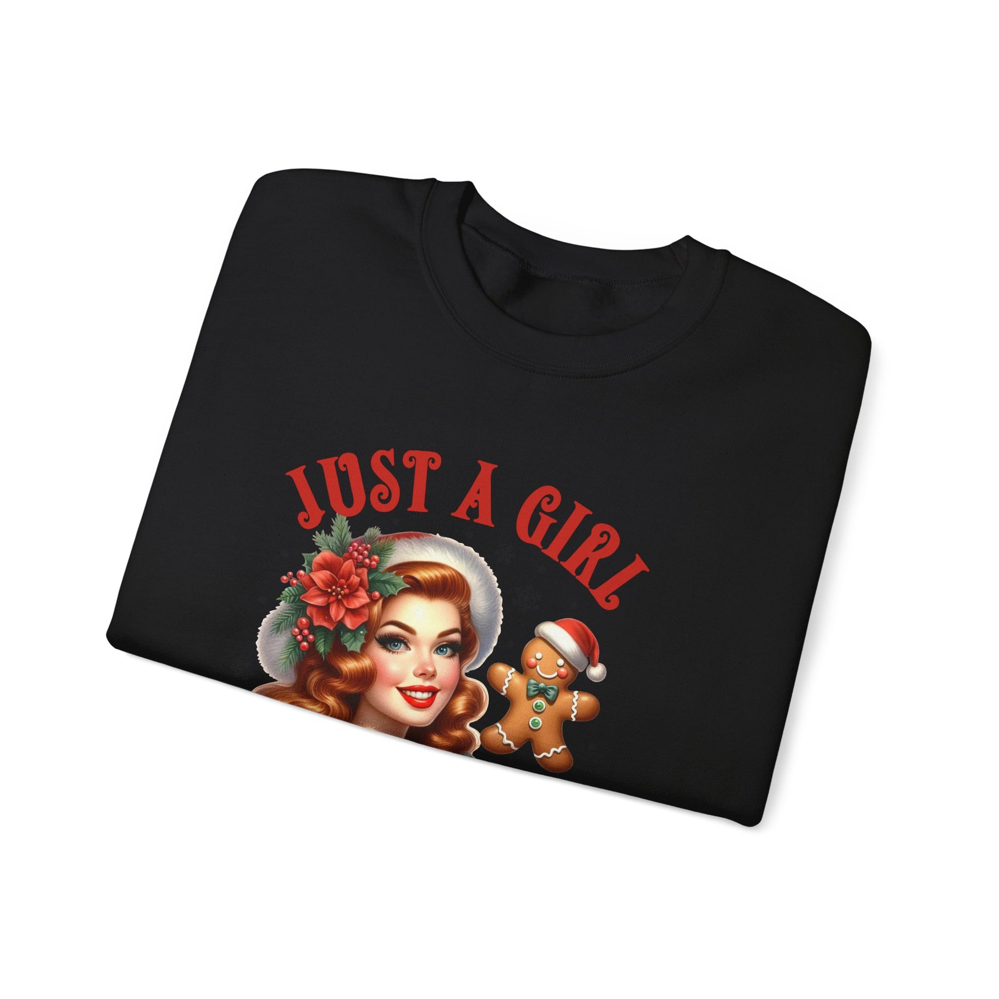 Pin Up Girl Christmas Sweatshirt - Nefty Creations