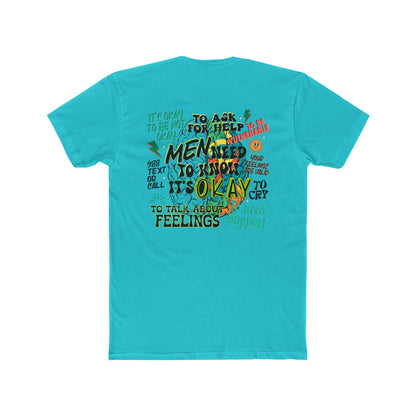 Supportive Men's Mental Health Tee - Unisex Cotton Crew with Positive Messages - Nefty Creations