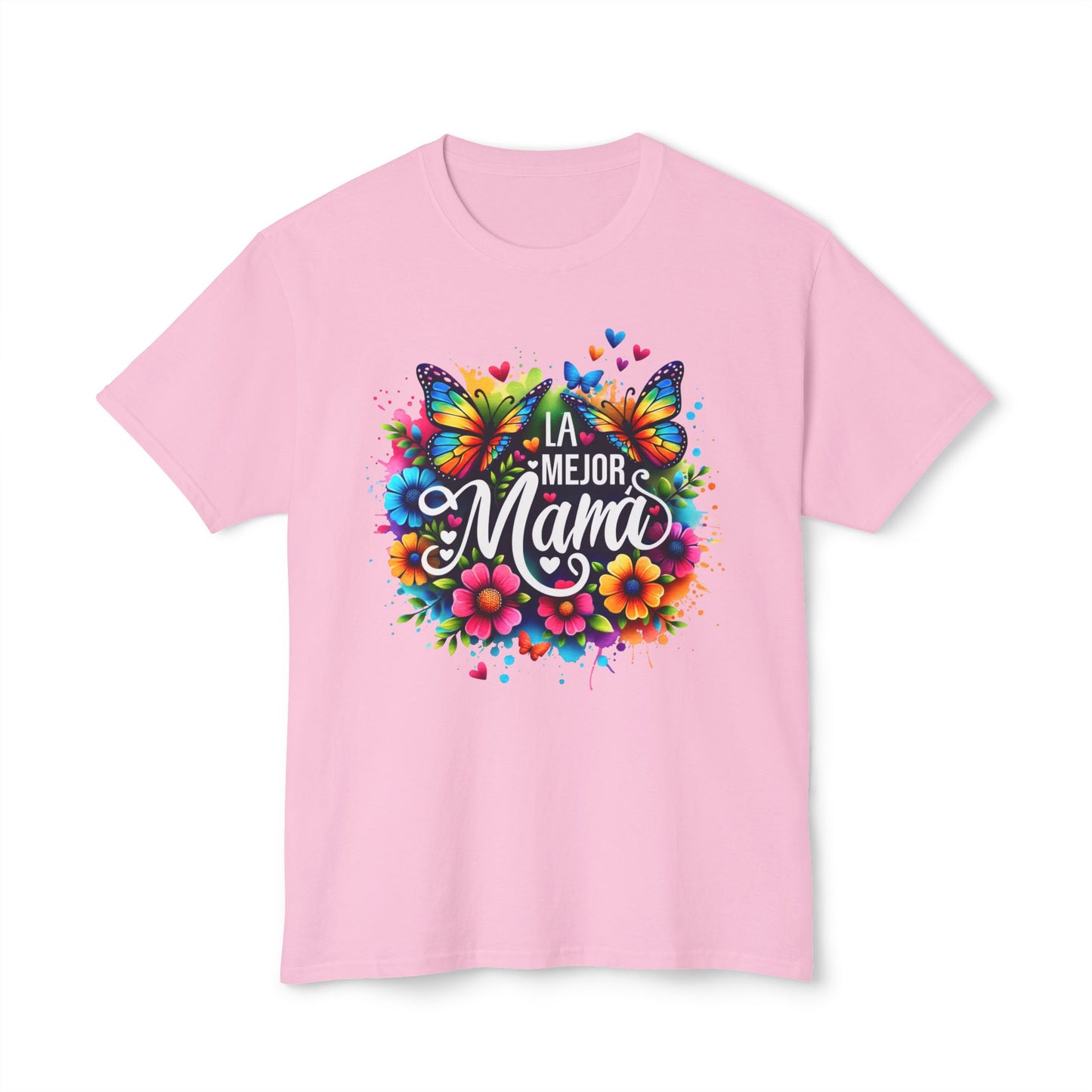 Floral 'La Mejor Mama' T-Shirt | Vibrant Unisex HD Cotton™ Tee for Moms