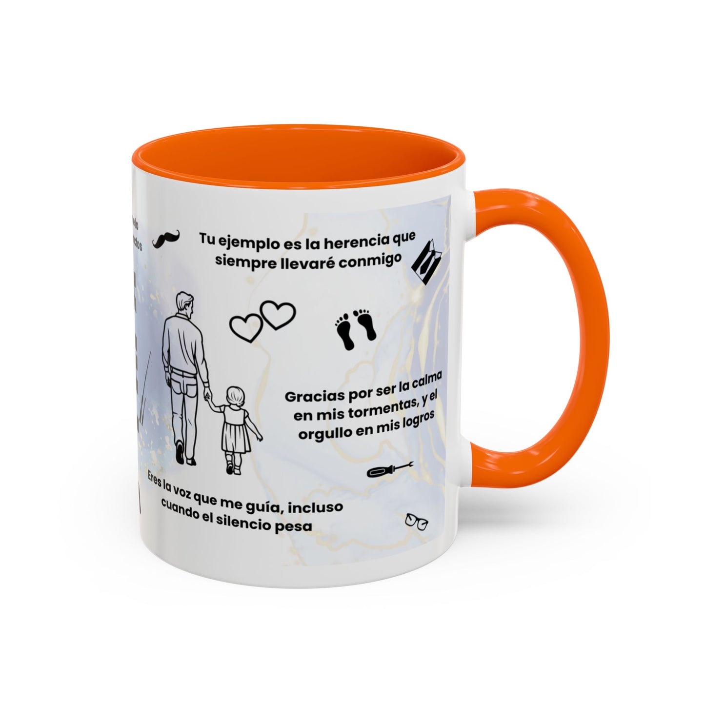 Papá Coffee Mug - Unique Dad Gift for Father's Day, Birthday, or Inspirational Moments, Black Accent Ceramic Cup - Nefty Creations