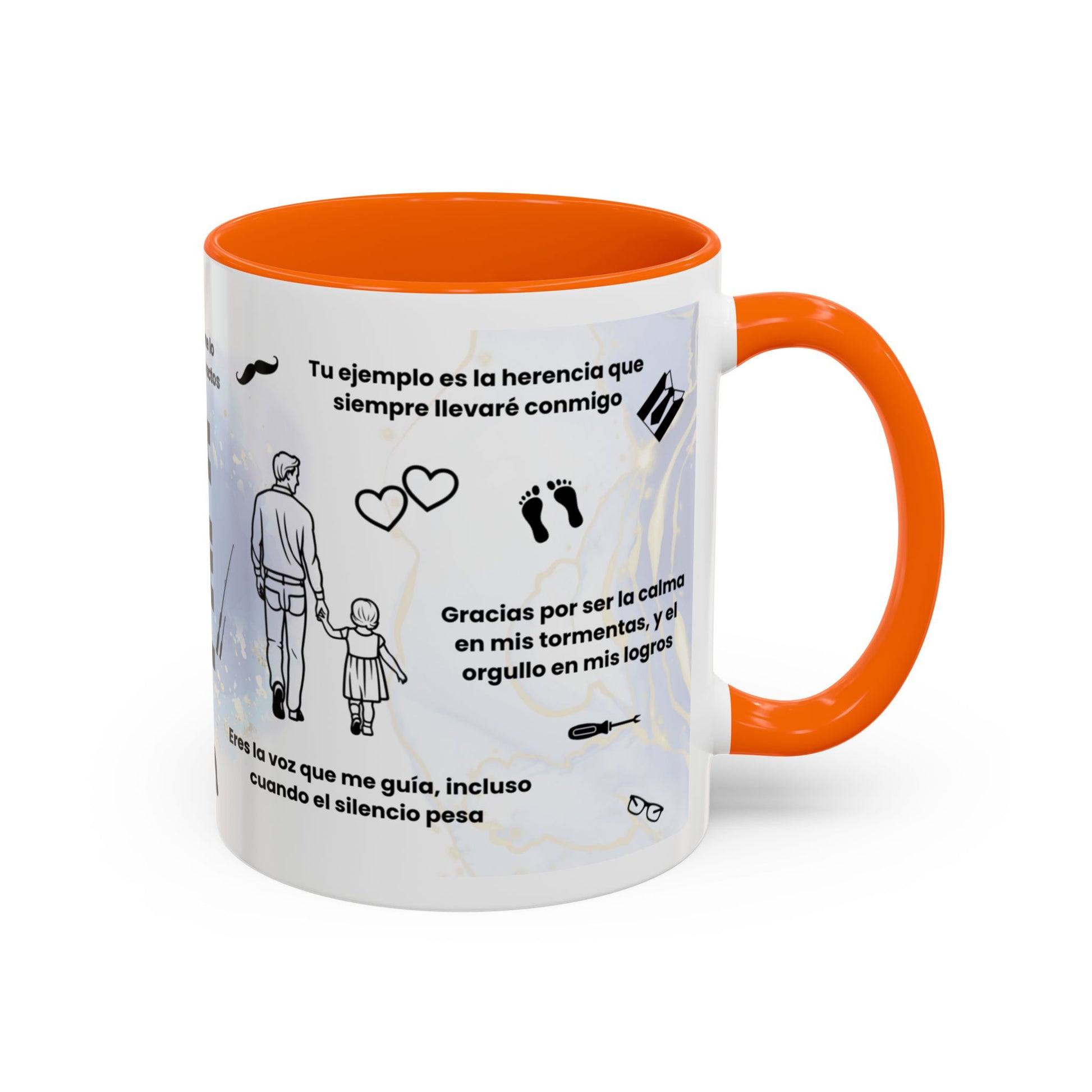 Papá Coffee Mug - Unique Dad Gift for Father's Day, Birthday, or Inspirational Moments, Black Accent Ceramic Cup - Nefty Creations