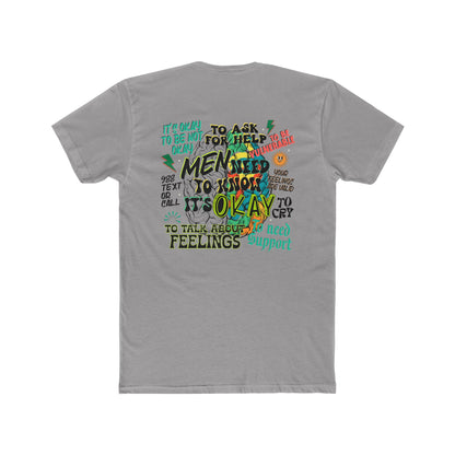 Supportive Men's Mental Health Tee - Unisex Cotton Crew with Positive Messages - Nefty Creations