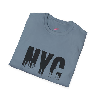 NYC Urban Unisex Softstyle T-Shirt, New York City Tee, Casual Streetwear, Gift for Travelers, Everyday Wear - Nefty Creations