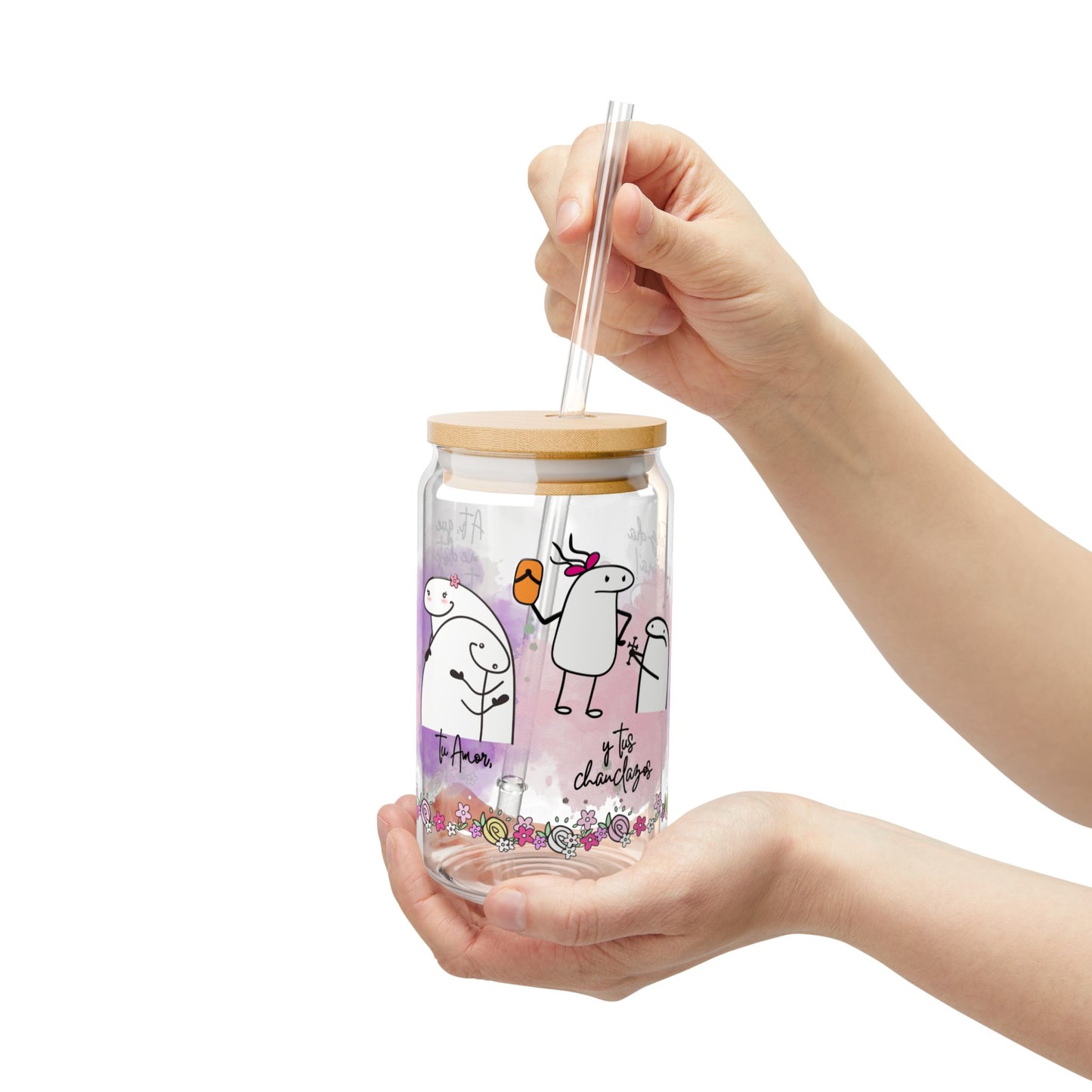 Vaso para el dia de las madres, Mother's Day Glass, Mexican Mom Gift, Dia de las Madres Present, 16oz Sipper Cup, Gift for Her
