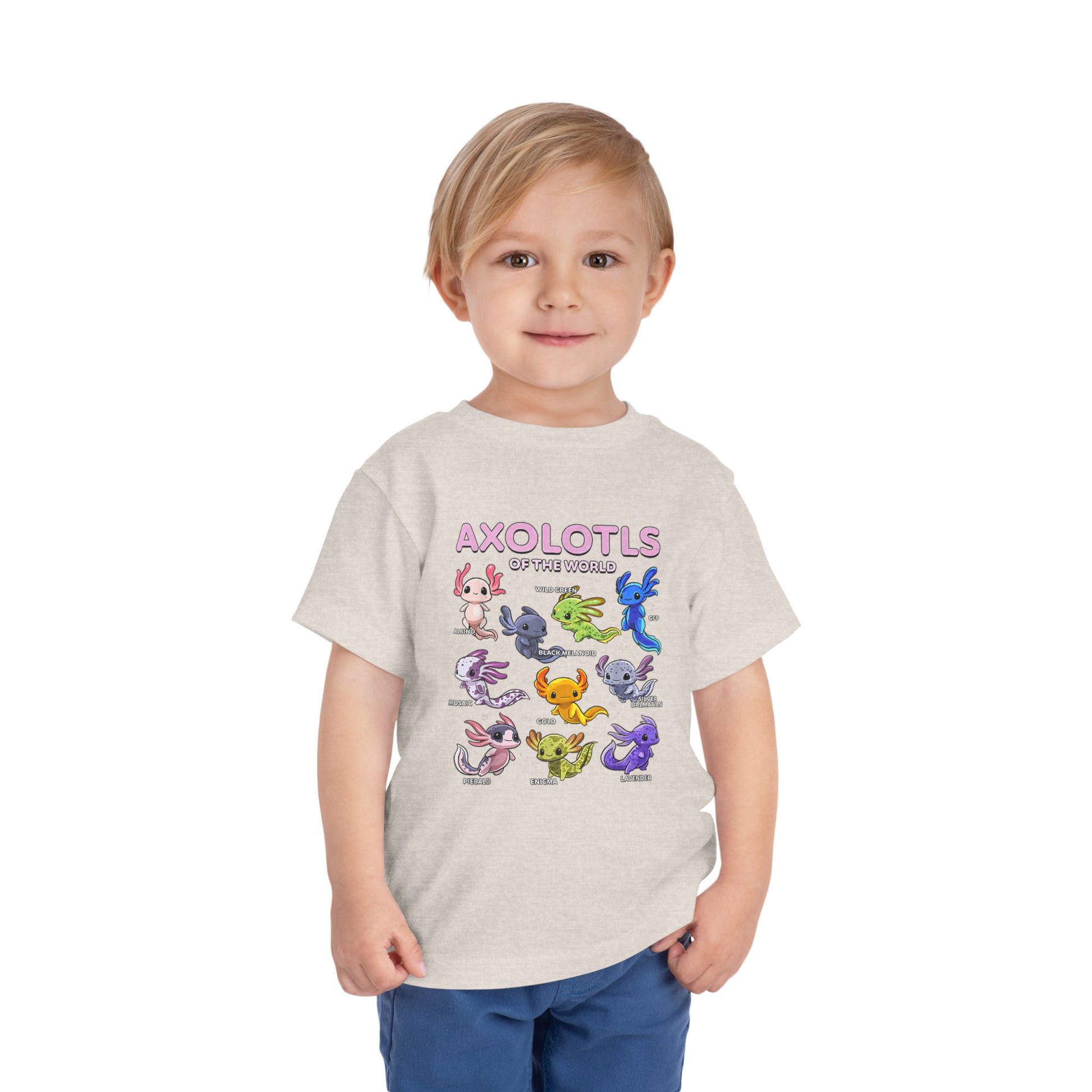 Axolotl Toddler Short Sleeve Tee - Nefty Creations