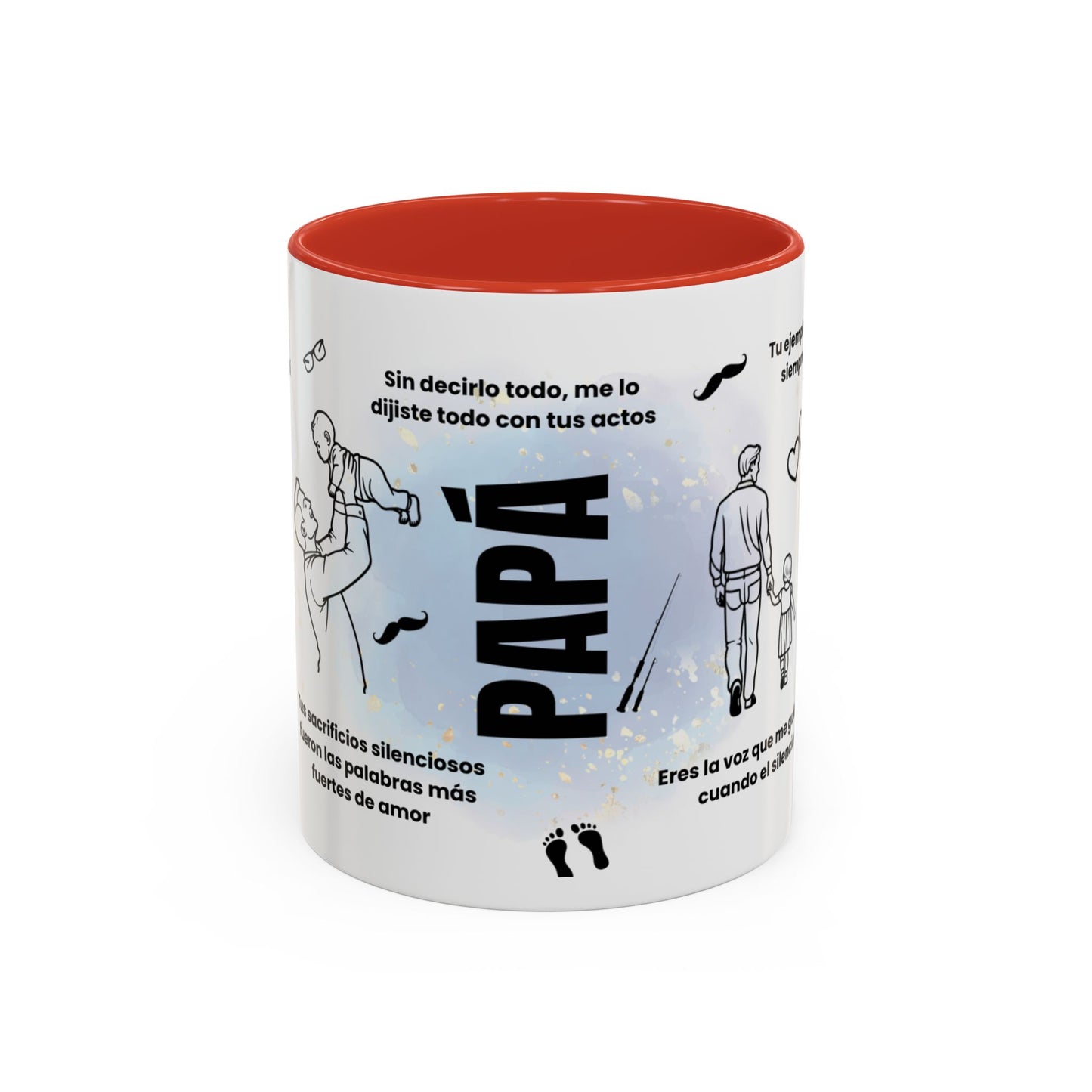 Papá Coffee Mug - Unique Dad Gift for Father's Day, Birthday, or Inspirational Moments, Black Accent Ceramic Cup - Nefty Creations