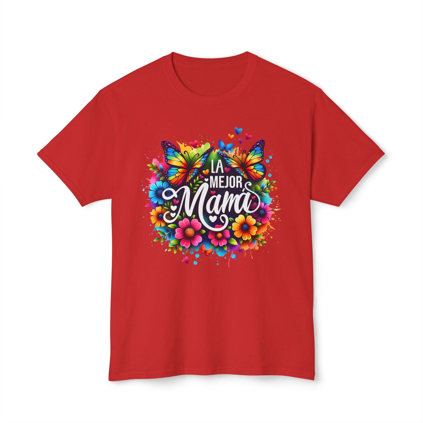 Floral 'La Mejor Mama' T-Shirt | Vibrant Unisex HD Cotton™ Tee for Moms