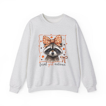 Coquette Feral Raccoon Sweatshirt| Nefty Creations - Nefty Creations
