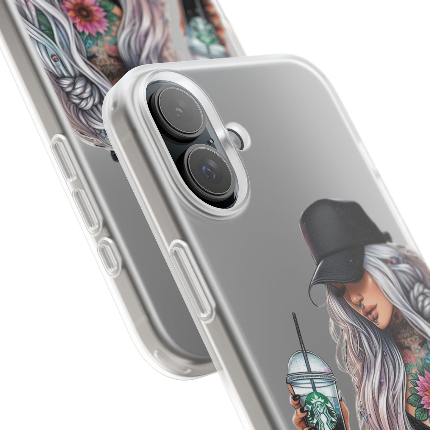 Stylish Floral Tattoo iPhone Flexi Case