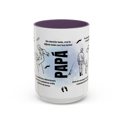 Papá Coffee Mug - Unique Dad Gift for Father's Day, Birthday, or Inspirational Moments, Black Accent Ceramic Cup - Nefty Creations