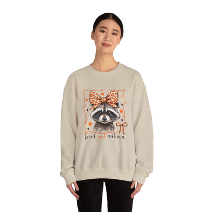 Coquette Feral Raccoon Sweatshirt| Nefty Creations - Nefty Creations
