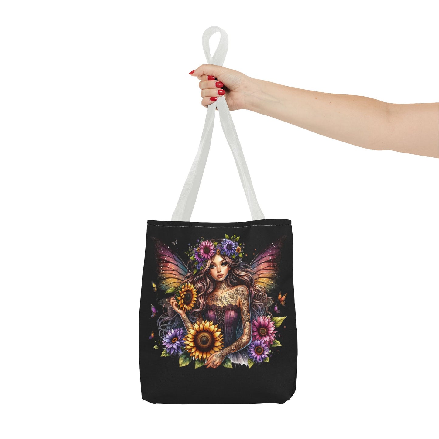 Gothic Fantasy Floral Tote Bag - Perfect for Everyday Use