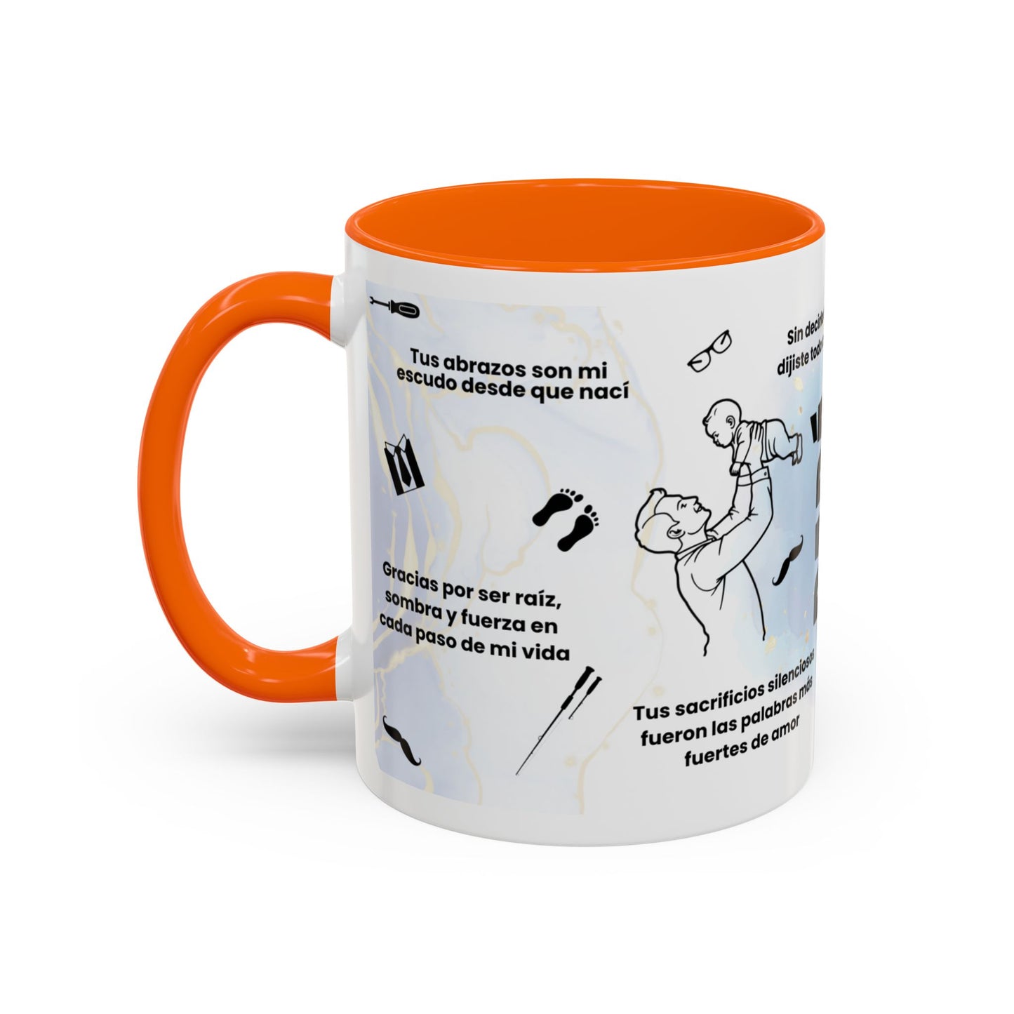 Papá Coffee Mug - Unique Dad Gift for Father's Day, Birthday, or Inspirational Moments, Black Accent Ceramic Cup - Nefty Creations