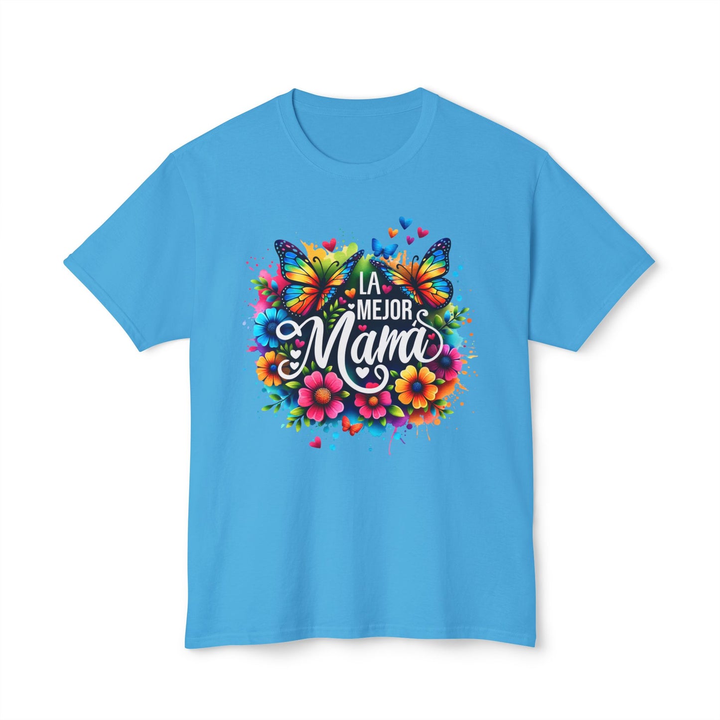Floral 'La Mejor Mama' T-Shirt | Vibrant Unisex HD Cotton™ Tee for Moms