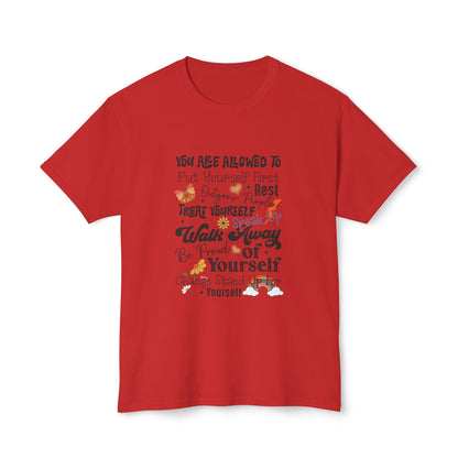 Inspirational Self-Care Unisex Cotton T-Shirt - Nefty Creations