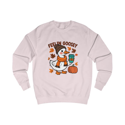Fall Goose Coffee Sweater, Funny unisex sweater, autumn sweater, pumpkin sweater