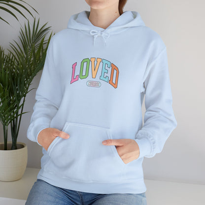 Loved Nurse Heavy Blend Hoodie - Cozy Comfort for Everyday Love - Nefty Creations