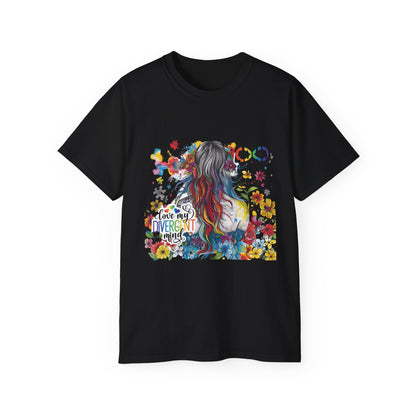 ADHD Awareness Unisex Ultra Cotton Tee - Love My Divergent Minds - Nefty Creations