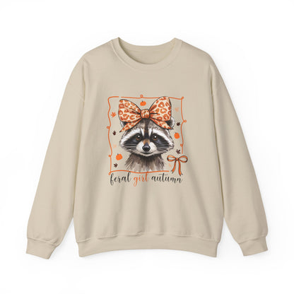Coquette Feral Raccoon Sweatshirt| Nefty Creations - Nefty Creations
