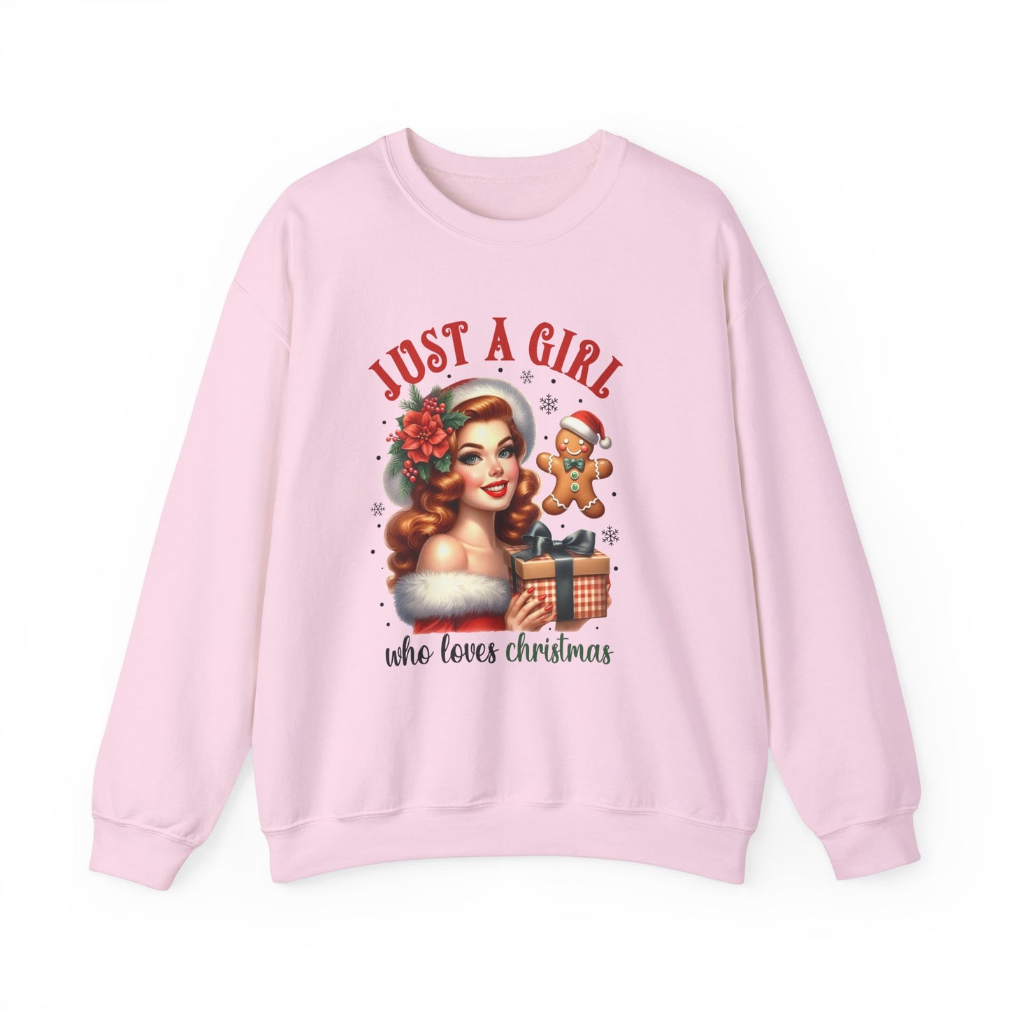 Pin Up Girl Christmas Sweatshirt - Nefty Creations