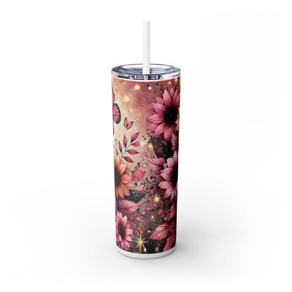Pink Fall Skinny Tumbler 20oz| Nefty Creations