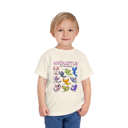 Axolotl Toddler Short Sleeve Tee - Nefty Creations