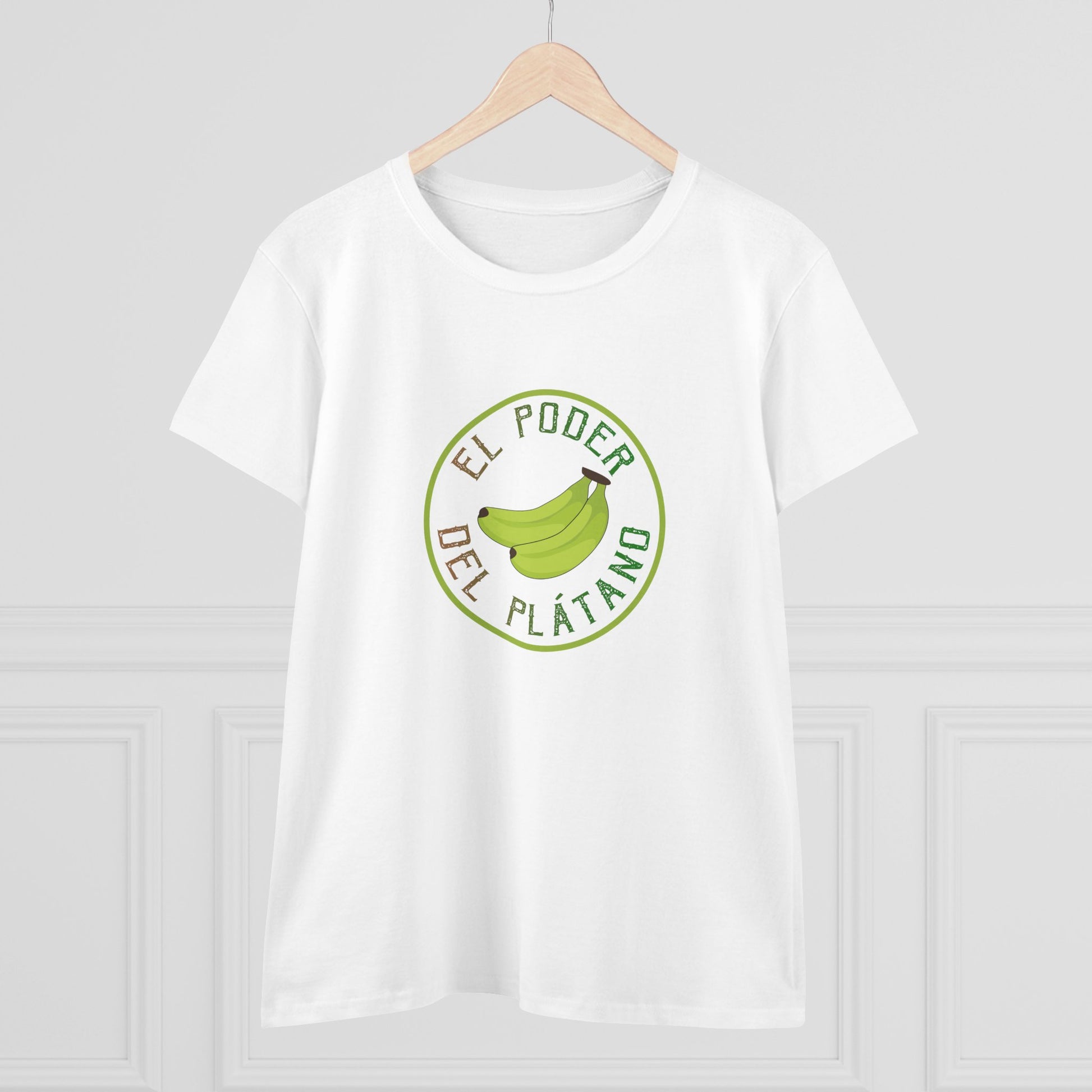 Eco-Friendly Women's Tee - "El Poder del Plátano" Design - Nefty Creations