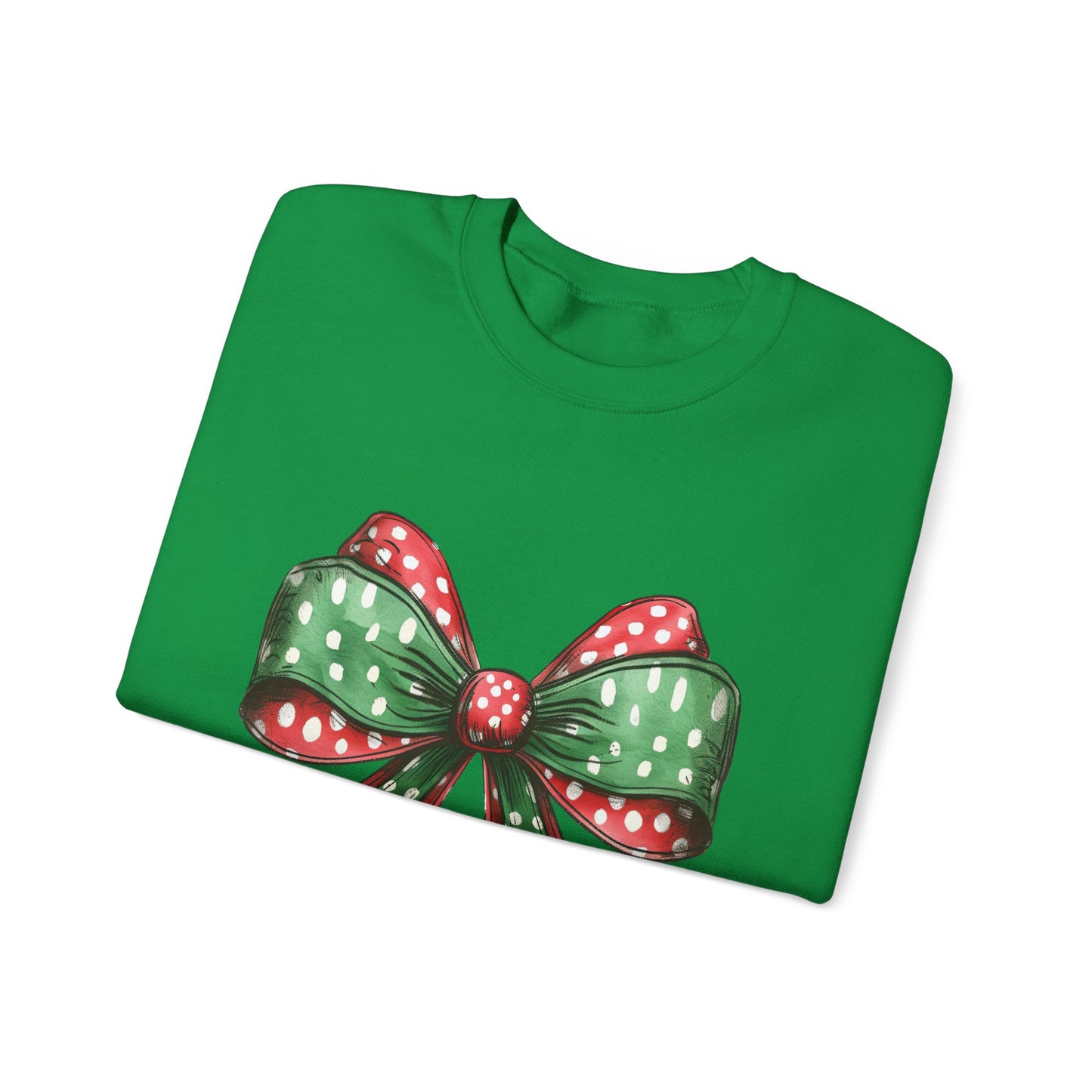 Festive Christmas Bow Sweatshirt - Unisex Heavy Blend™ Crewneck - Nefty Creations