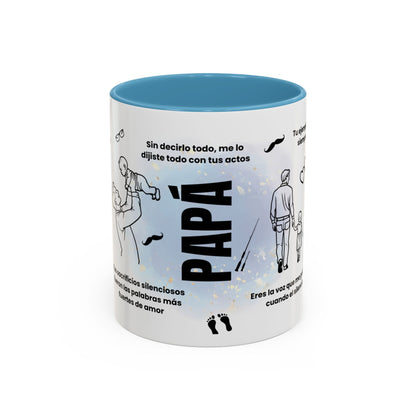 Papá Coffee Mug - Unique Dad Gift for Father's Day, Birthday, or Inspirational Moments, Black Accent Ceramic Cup - Nefty Creations