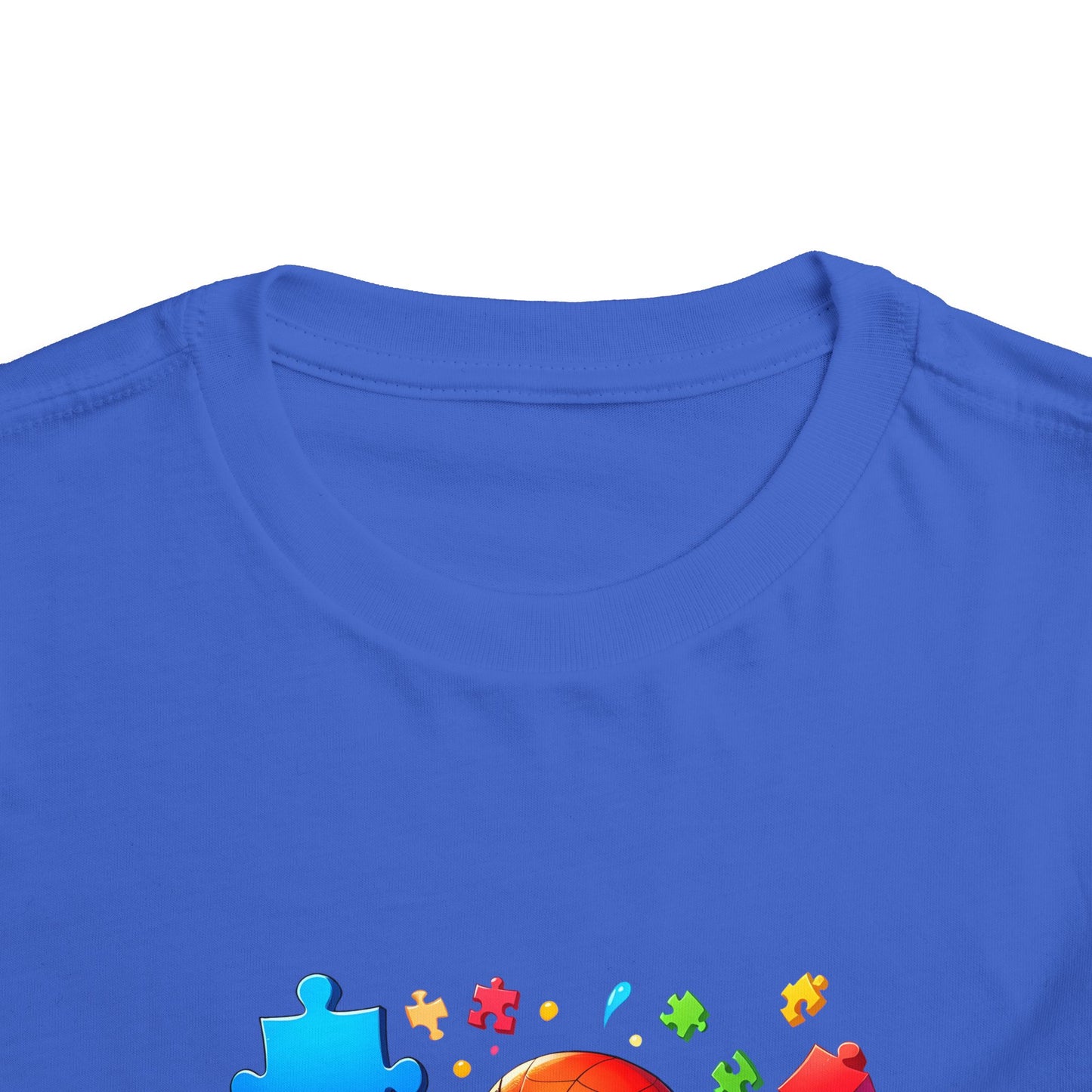 Toddler Spiderman Short Sleeve Tee - Autism Awareness Colorful Puzzle Splash Design