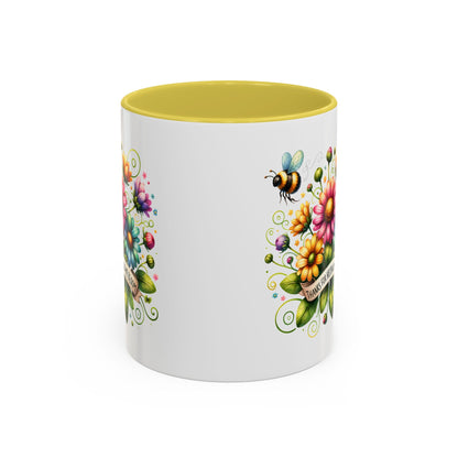 Colorful Floral Mug – "Thanks for Helping Me Bloom" – Perfect Gift for Friends & Family - Nefty Creations