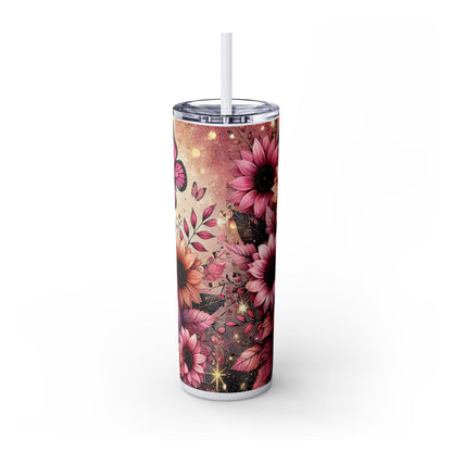 Pink Fall Skinny Tumbler 20oz| Nefty Creations
