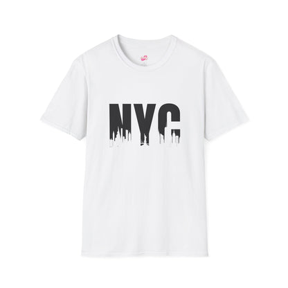NYC Urban Unisex Softstyle T-Shirt, New York City Tee, Casual Streetwear, Gift for Travelers, Everyday Wear - Nefty Creations