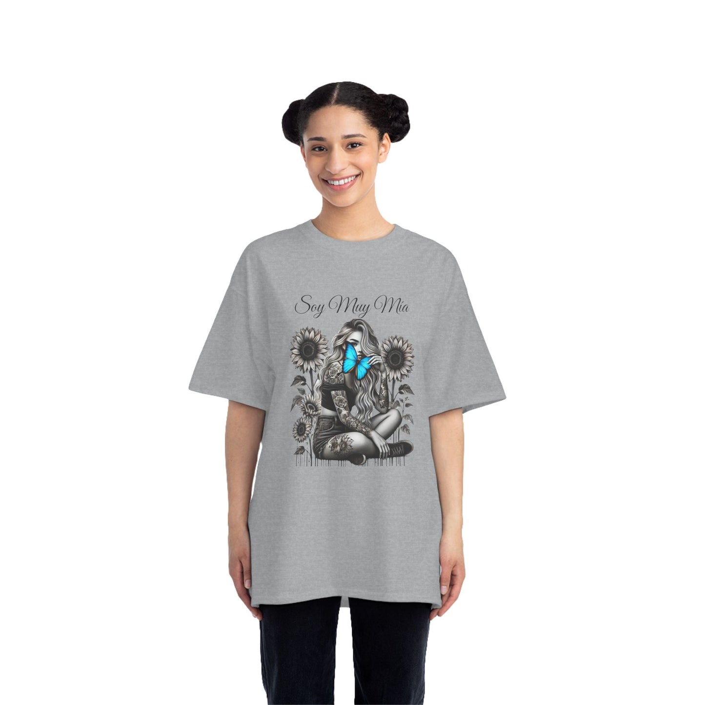 Soulful Butterfly Women's Tee - 'Soy Muy Mia' Graphic T-Shirt