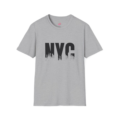 NYC Urban Unisex Softstyle T-Shirt, New York City Tee, Casual Streetwear, Gift for Travelers, Everyday Wear - Nefty Creations
