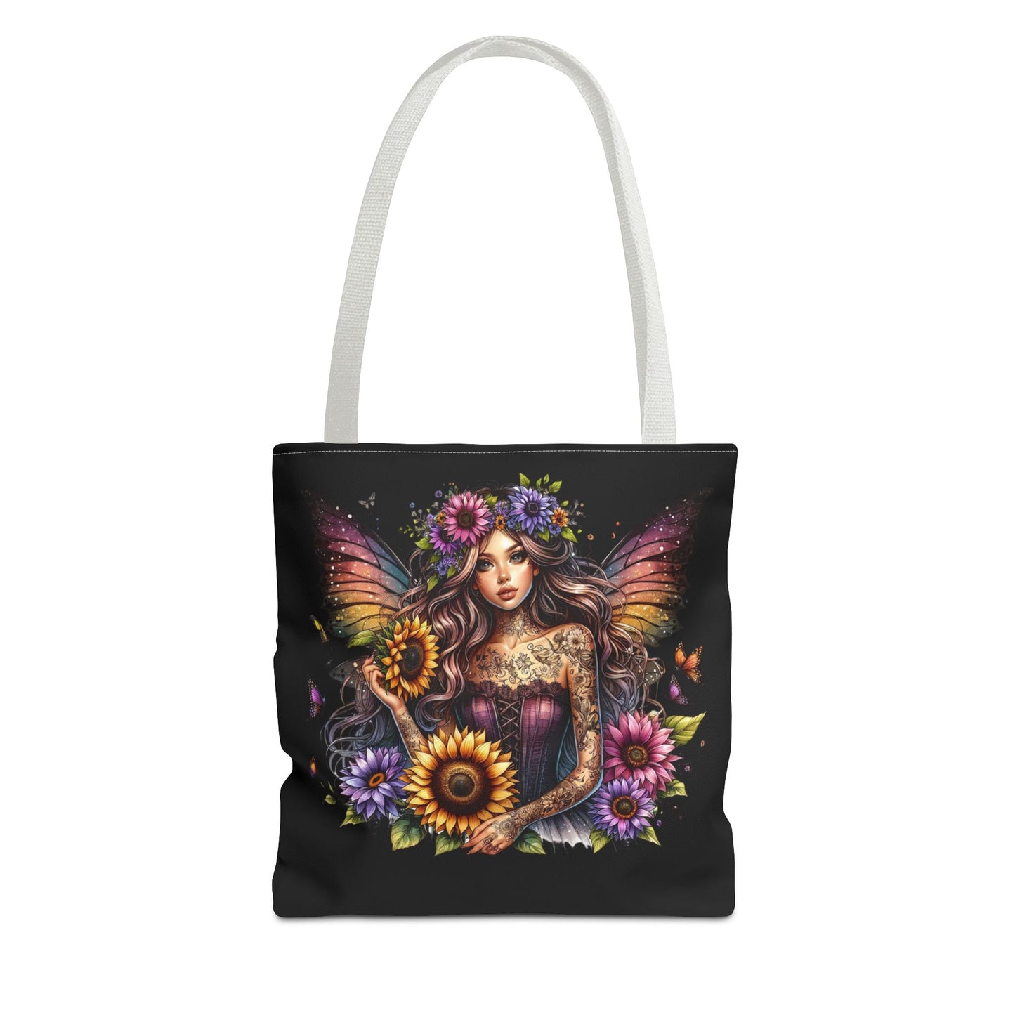 Gothic Fantasy Floral Tote Bag - Perfect for Everyday Use