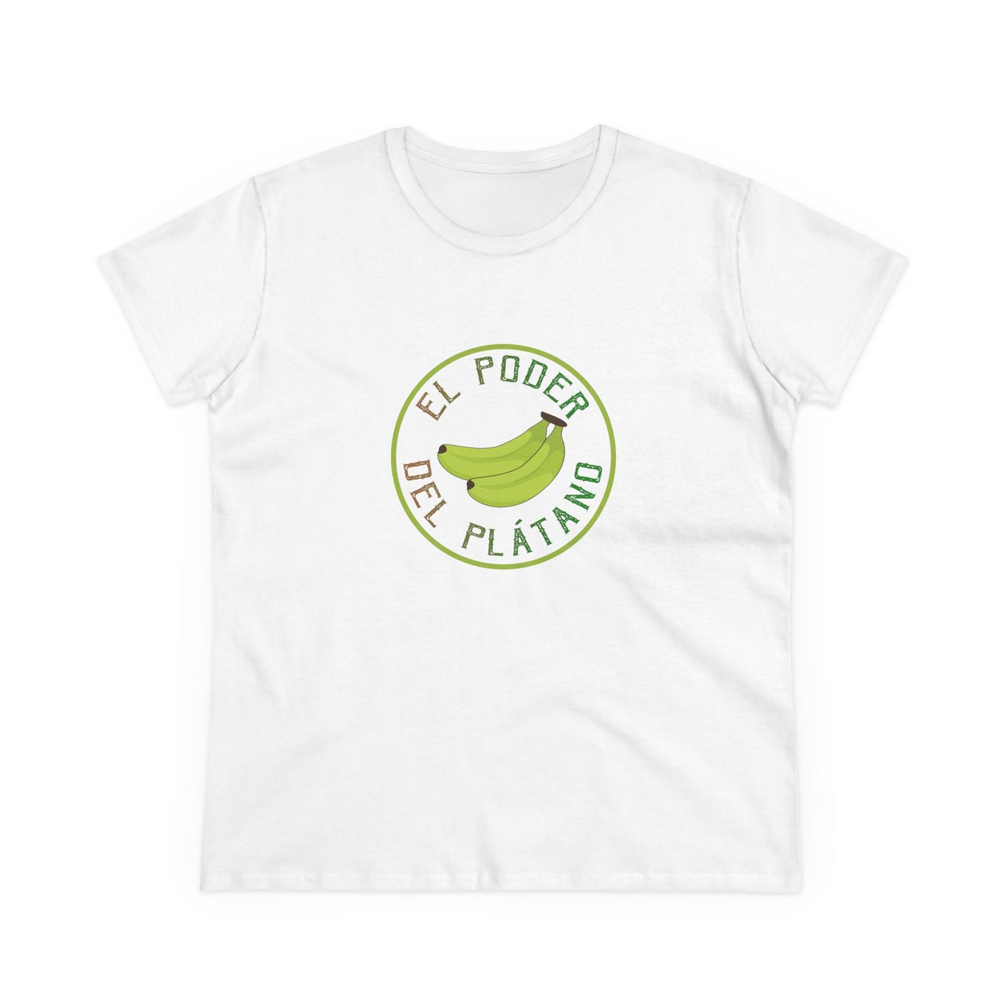 Eco-Friendly Women's Tee - "El Poder del Plátano" Design - Nefty Creations