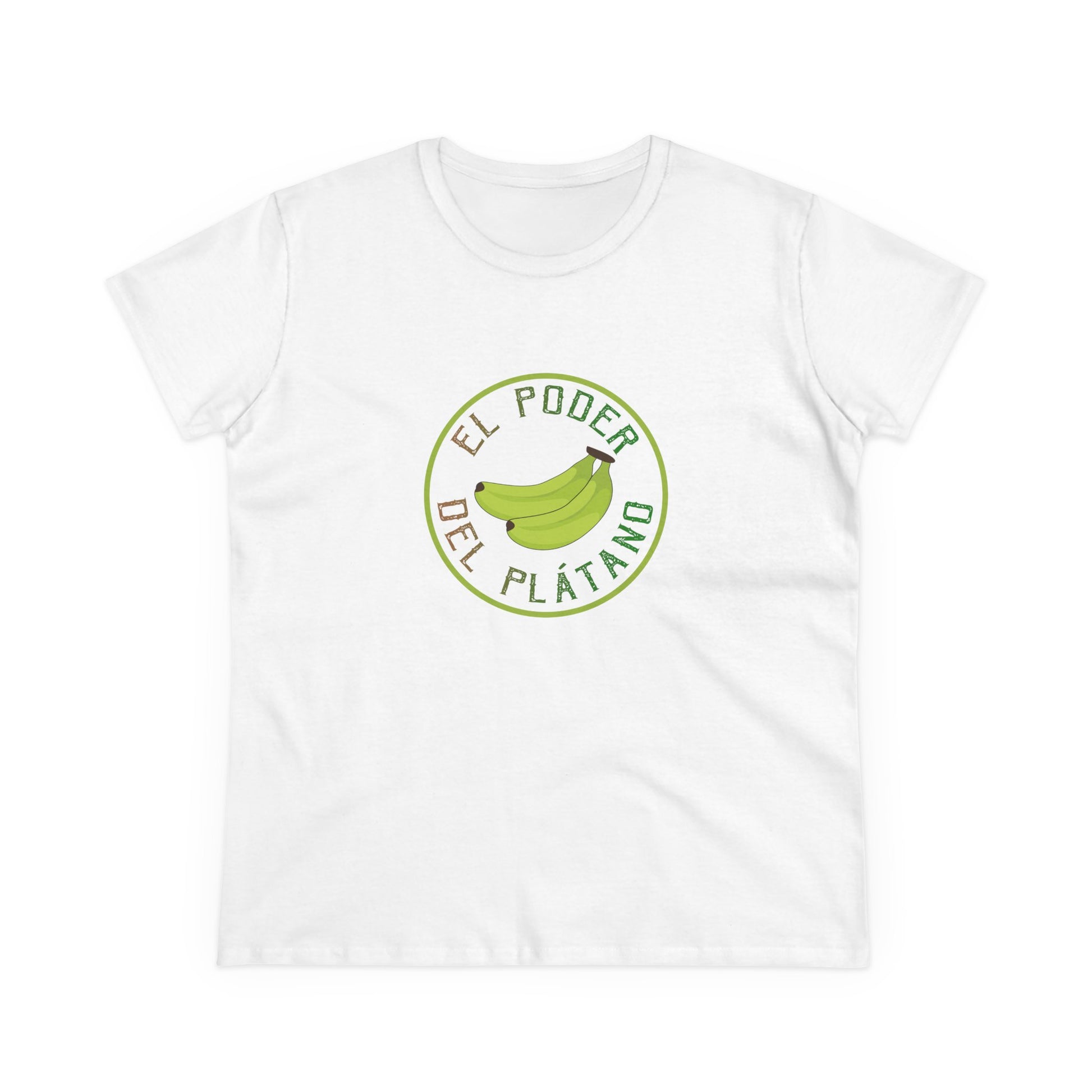 Eco-Friendly Women's Tee - "El Poder del Plátano" Design - Nefty Creations