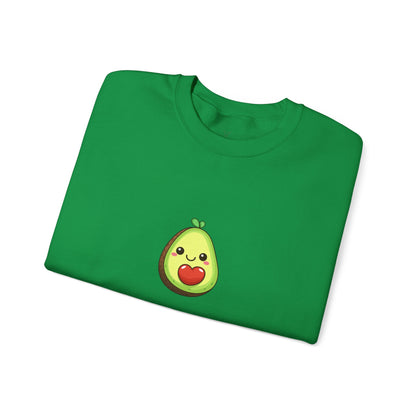 Cute Avocado Valentines Day Crewneck Sweatshirt - Nefty Creations