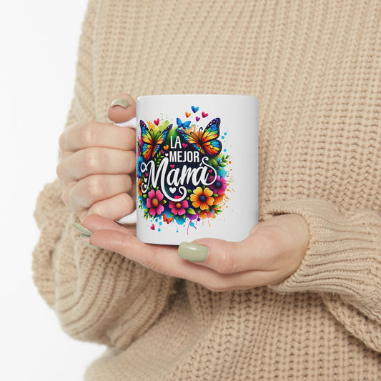 Colorful Butterfly Ceramic Mug for Mom - 11oz & 15oz